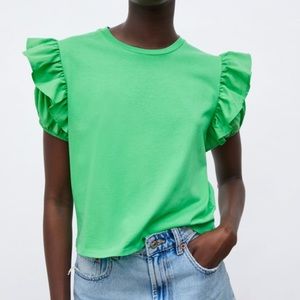 Zara Green Short Sleeve